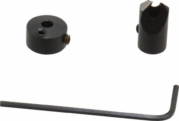 5/16" Cutter Diam, 1/8" Drill Compatibility, 1/4" Collar Thickness, Adjustable Depth Drill Countersink