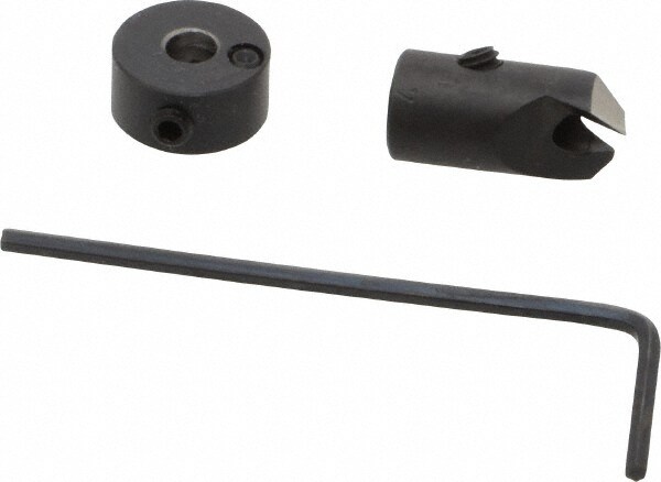 5/16" Cutter Diam, 9/64" Drill Compatibility, 1/4" Collar Thickness, Adjustable Depth Drill Countersink