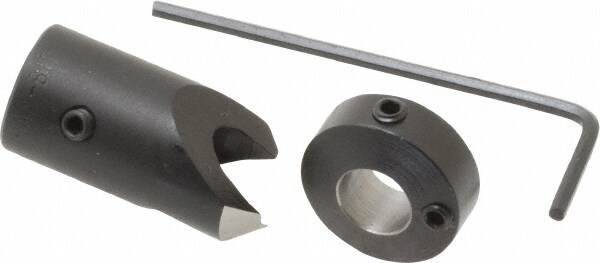 1/2" Cutter Diam, 9/32" Drill Compatibility, 1/4" Collar Thickness, Adjustable Depth Drill Countersink