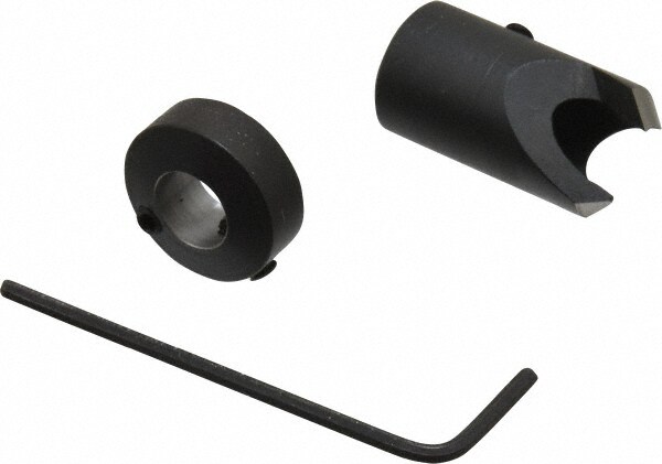 1/2" Cutter Diam, 19/64" Drill Compatibility, 1/4" Collar Thickness, Adjustable Depth Drill Countersink