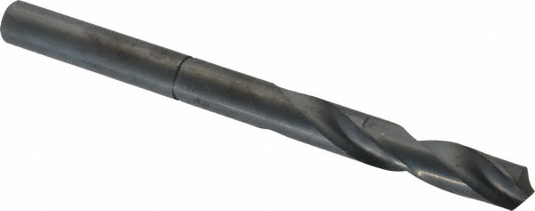 Reduced Shank Drill Bit: 1/2'' Dia, 1/2'' Shank Dia, 118 °, High Speed Steel