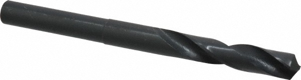 Reduced Shank Drill Bit: 17/32'' Dia, 1/2'' Shank Dia, 118 °, High Speed Steel