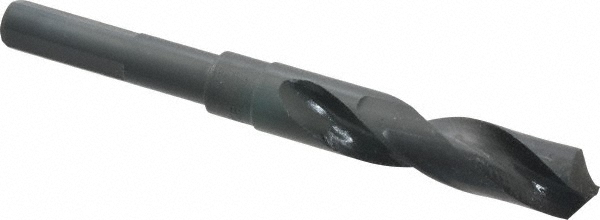 Reduced Shank Drill Bit: 43/64'' Dia, 1/2'' Shank Dia, 118 °, High Speed Steel