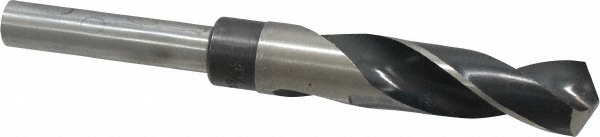 Value Collection 1340496 Reduced Shank Drill Bit: 49/64 Dia, 1/2 Shank Dia, 118 0, High Speed Steel Image