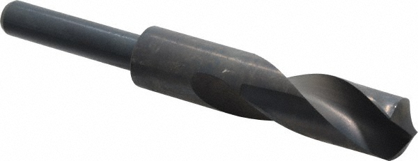 Reduced Shank Drill Bit: 27/32'' Dia, 1/2'' Shank Dia, 118 °, High Speed Steel
