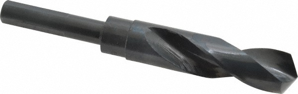 Reduced Shank Drill Bit: 55/64'' Dia, 1/2'' Shank Dia, 118 °, High Speed Steel