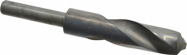 Reduced Shank Drill Bit: 7/8'' Dia, 1/2'' Shank Dia, 118 °, High Speed Steel