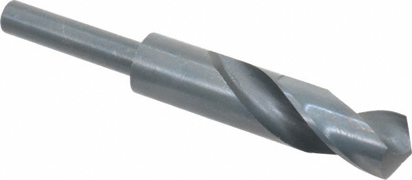 Reduced Shank Drill Bit: 57/64'' Dia, 1/2'' Shank Dia, 118 °, High Speed Steel