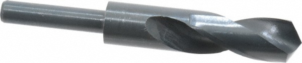 Reduced Shank Drill Bit: 59/64'' Dia, 1/2'' Shank Dia, 118 °, High Speed Steel