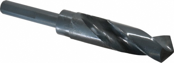 Reduced Shank Drill Bit: 15/16'' Dia, 1/2'' Shank Dia, 118 °, High Speed Steel