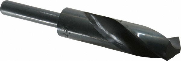 Reduced Shank Drill Bit: 31/32'' Dia, 1/2'' Shank Dia, 118 °, High Speed Steel
