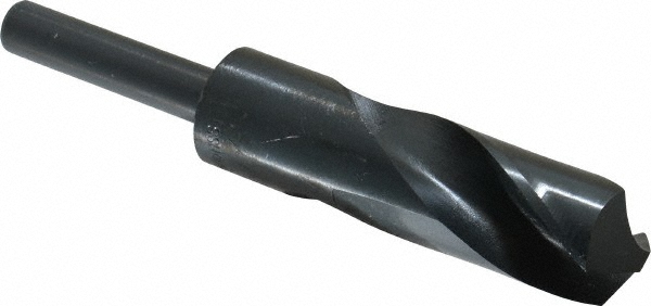 Reduced Shank Drill Bit: 1-1/16'' Dia, 1/2'' Shank Dia, 118 °, High Speed Steel