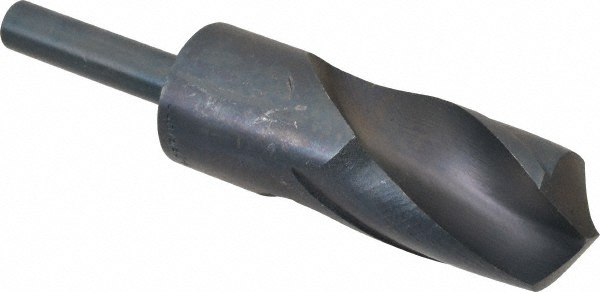 Reduced Shank Drill Bit: 1-25/64'' Dia, 1/2'' Shank Dia, 118 °, High Speed Steel
