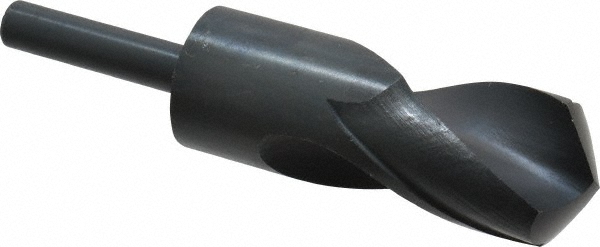 Reduced Shank Drill Bit: 1-29/64'' Dia, 1/2'' Shank Dia, 118 °, High Speed Steel