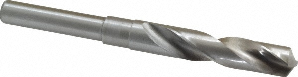 Reduced Shank Drill Bit: 5/8'' Dia, 1/2'' Shank Dia, 118 °, Cobalt