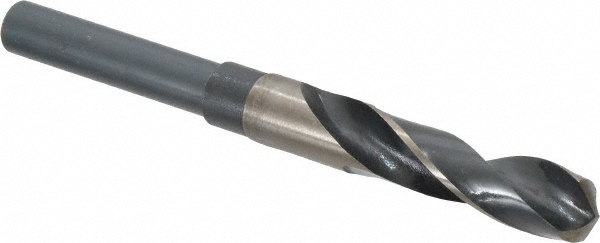 Reduced Shank Drill Bit: 41/64'' Dia, 1/2'' Shank Dia, 118 °, Cobalt