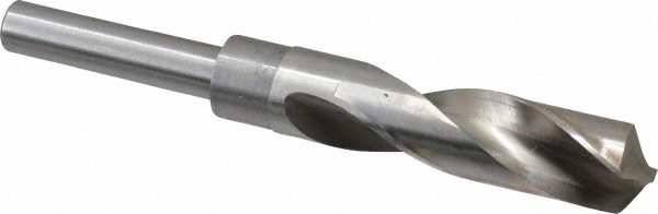 Reduced Shank Drill Bit: 13/16'' Dia, 1/2'' Shank Dia, 118 °, Cobalt