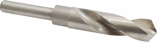 Reduced Shank Drill Bit: 27/32'' Dia, 1/2'' Shank Dia, 118 °, Cobalt
