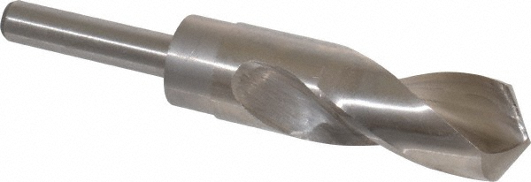 Reduced Shank Drill Bit: 1-1/8'' Dia, 1/2'' Shank Dia, 118 °, Cobalt