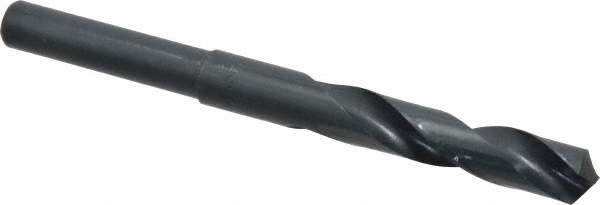 Reduced Shank Drill Bit: 0.5709'' Dia, 1/2'' Shank Dia, 118 °, High Speed Steel