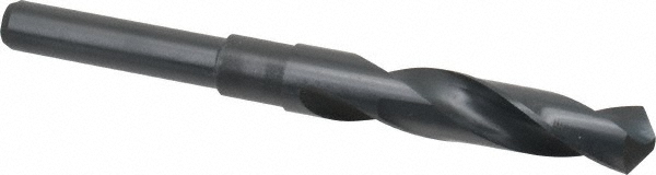 Reduced Shank Drill Bit: 0.6594'' Dia, 1/2'' Shank Dia, 118 °, High Speed Steel
