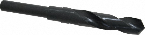 Reduced Shank Drill Bit: 0.689'' Dia, 1/2'' Shank Dia, 118 °, High Speed Steel