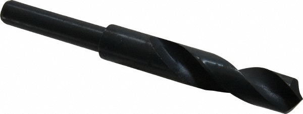 Reduced Shank Drill Bit: 0.7087'' Dia, 1/2'' Shank Dia, 118 °, High Speed Steel