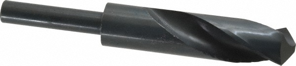 Reduced Shank Drill Bit: 0.9449'' Dia, 1/2'' Shank Dia, 118 °, High Speed Steel