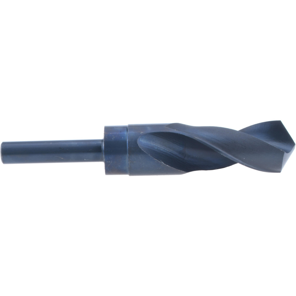 Reduced Shank Drill Bit: 1.1229'' Dia, 1/2'' Shank Dia, 118 °, High Speed Steel
