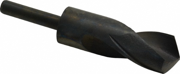 Reduced Shank Drill Bit: 1.2992'' Dia, 1/2'' Shank Dia, 118 °, High Speed Steel