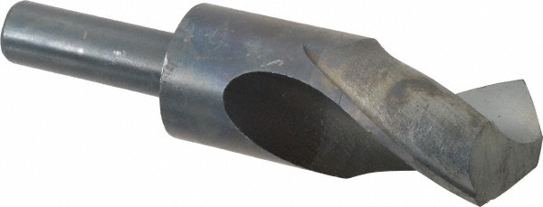 Reduced Shank Drill Bit: 1-9/16'' Dia, 3/4'' Shank Dia, 118 °, High Speed Steel