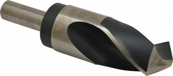 Reduced Shank Drill Bit: 1-23/32'' Dia, 3/4'' Shank Dia, 118 °, High Speed Steel