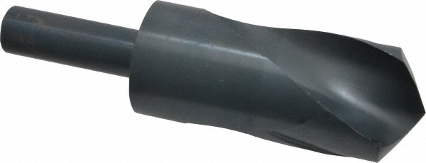 Reduced Shank Drill Bit: 1-3/4'' Dia, 3/4'' Shank Dia, 118 °, High Speed Steel