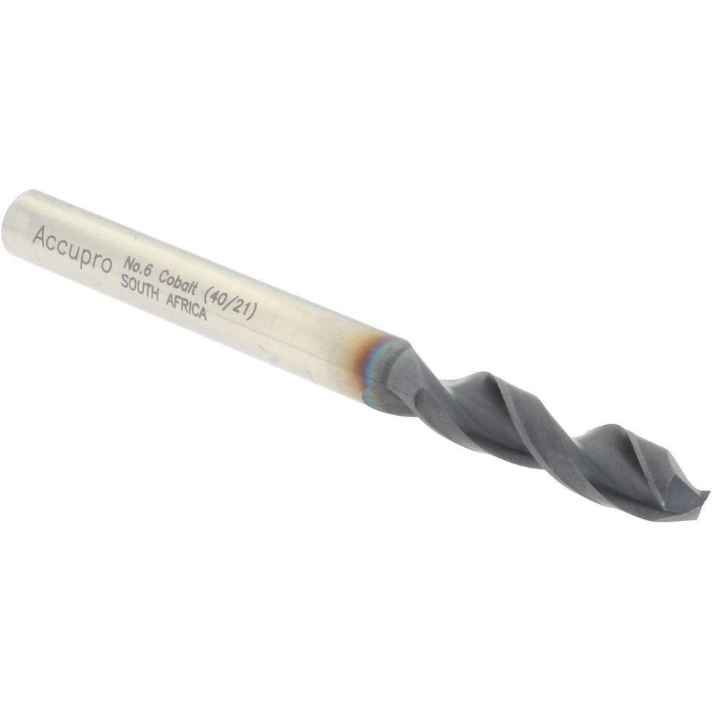 Accupro Screw Machine Length Drill Bit Size 6, 130 deg Point