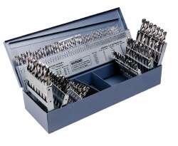 Hertel 607XB Drill Bit Set: Screw Machine Length Drill Bits, 115 Pc, 0.04" Drill Bit Sizes118 °, High Speed Steel Image