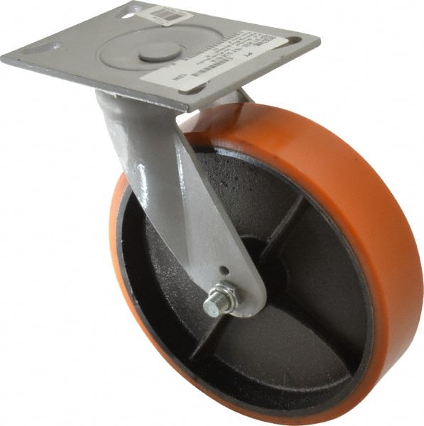 Swivel Caster with Top Plate Mount 9... Fairbanks 8 Inch Diameter x 2 Inch Wide 