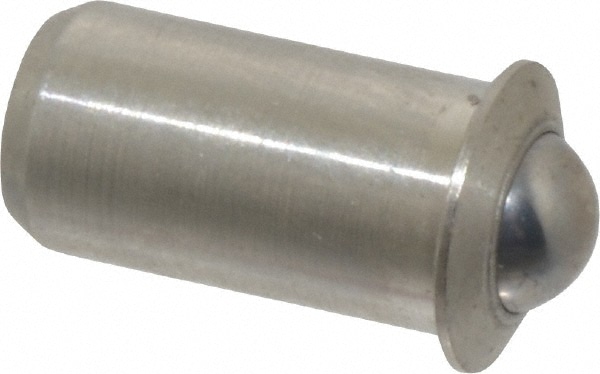 Stainless Steel Press Fit Ball Plunger: 0.25" Dia, 0.0471" Long