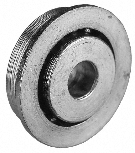 Deep Groove Ball Bearing: 0.5" Bore Dia - With Flange, 1 Row, Round Bore, 1,000 Lb Dynamic Capacity