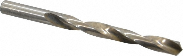 Interstate | Value Collection 27/64" 130° High Speed Steel Jobber Drill - Bright Finish, Right Hand Cut, Spiral Flute, Straight Shank, 5-3/8" OAL