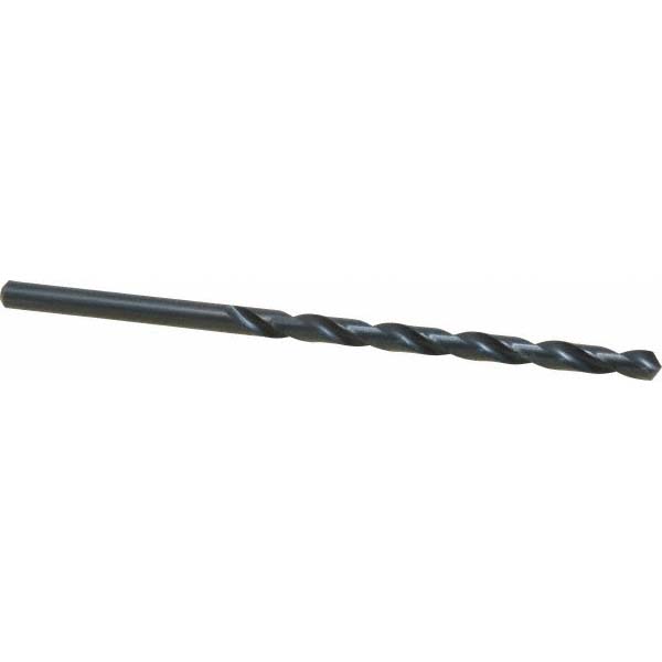 Taper Length Drill Bit: 6.50 mm (0.2559) Dia, 118 deg, HSS - Oxide Finish, 97.00 mm Flute Length, 148.00 mm OAL, Right Hand Cut, Regular Spiral Flute, Straight-Cylindrical Shank