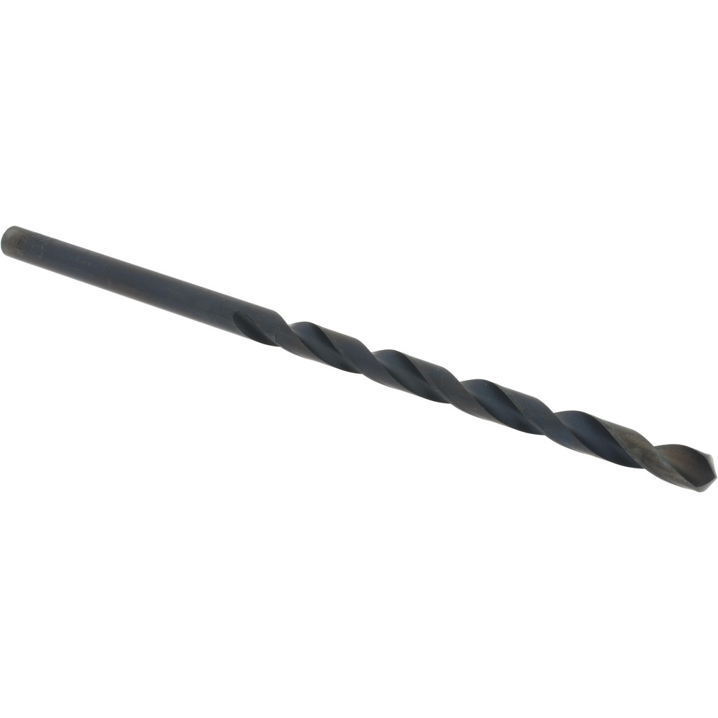12-Piece 7/64" Black Oxide HSS Drill Bits - Taper Length 2-1/2" Flute, 4-5/8" Overall