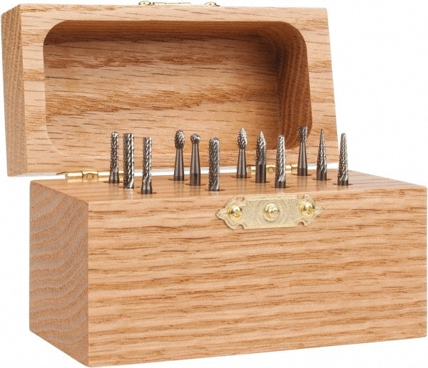 12 Pc Double Cut Burr Set