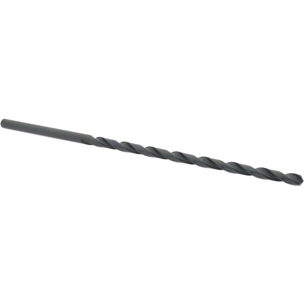 Extra Length Drill Bit: 1/4" Dia, 118 ° Point, High Speed Steel