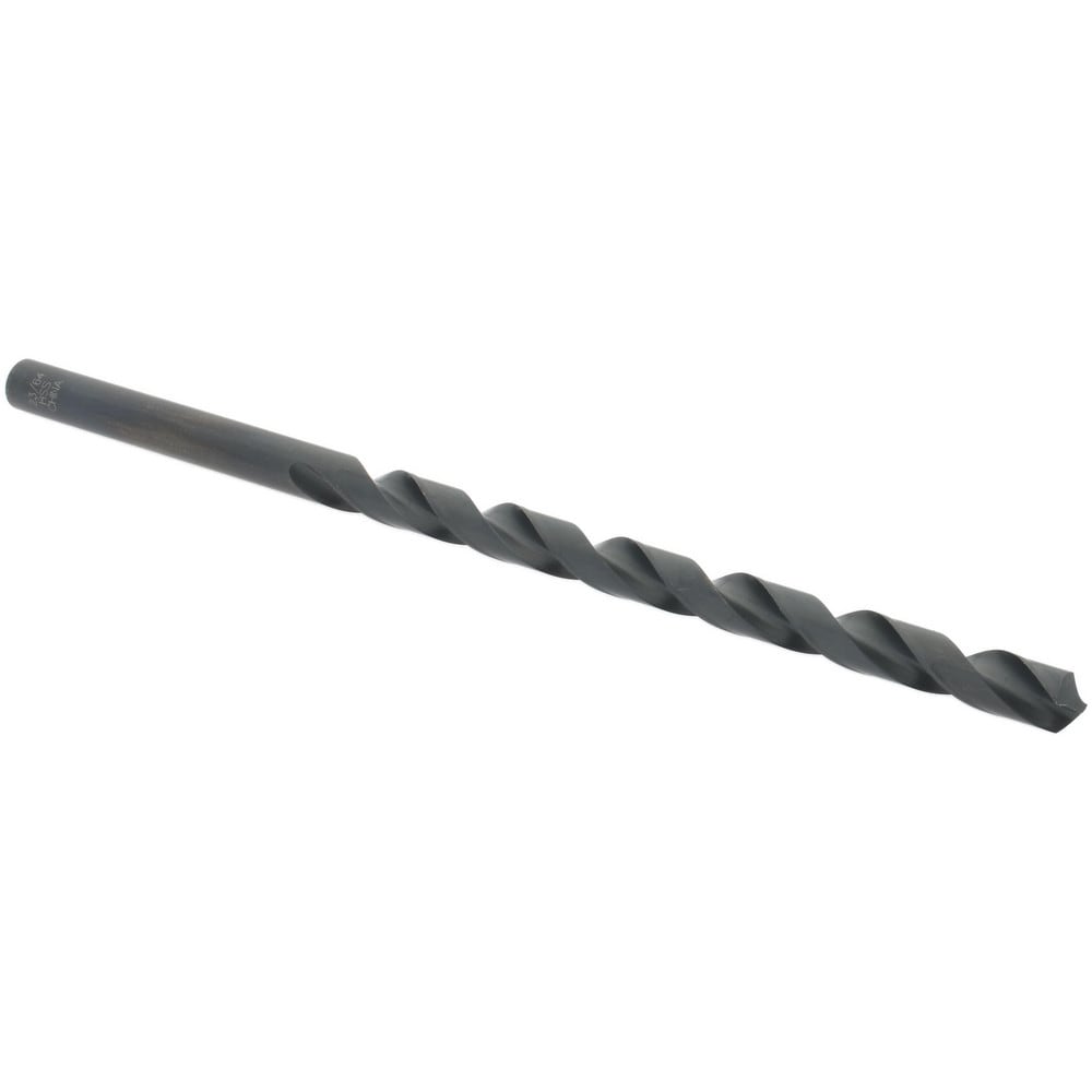 Extra Length Drill Bit: 0.3594" Dia, 118 °, High Speed Steel