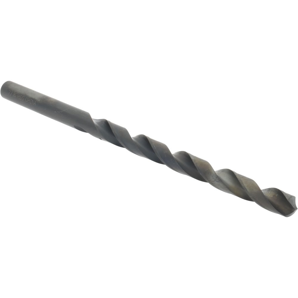 Extra Length Drill Bit: 0.4375" Dia, 118 °, High Speed Steel