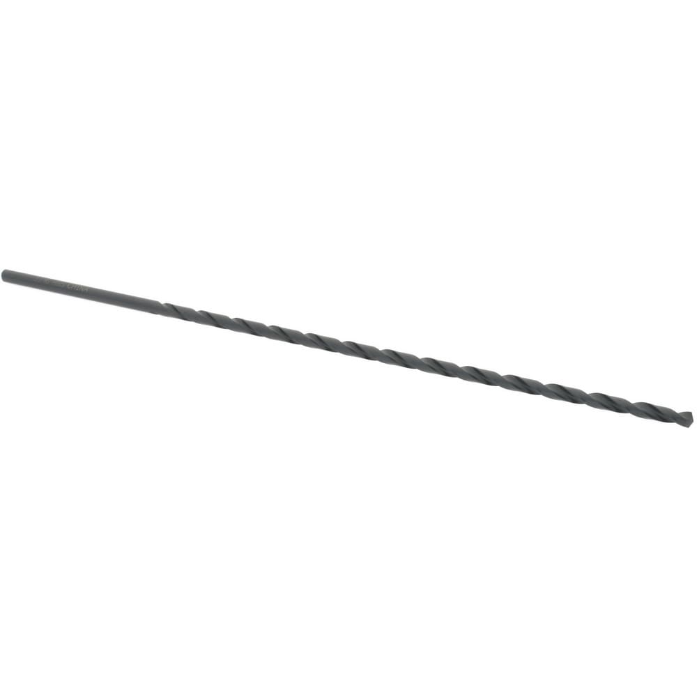 Extra Length Drill Bit: 0.1875" Dia, 118 °, High Speed Steel