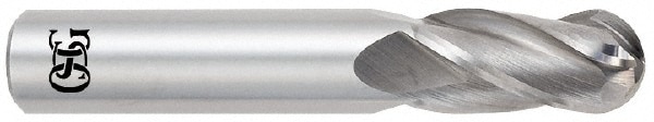 OSG 404-2656-BN Ball End Mill: 0.2656" Dia, 0.75" LOC, 4 Flute, Solid Carbide Image