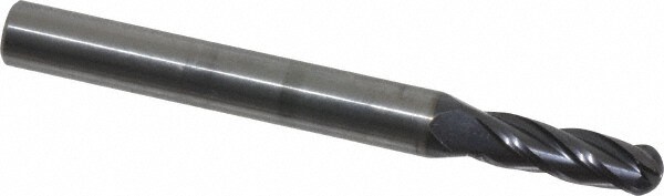 OSG 404-2031-BN11 Ball End Mill: 0.2031" Dia, 0.625" LOC, 4 Flute, Solid Carbide Image