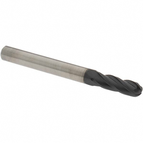 OSG 404-2344-BN11 Ball End Mill: 0.2344" Dia, 0.75" LOC, 4 Flute, Solid Carbide Image