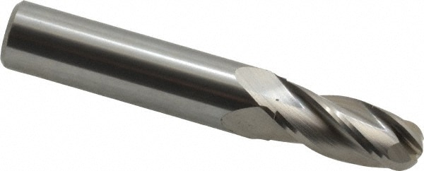 OSG 404-4531-BN Ball End Mill: 0.4531" Dia, 1" LOC, 4 Flute, Solid Carbide Image